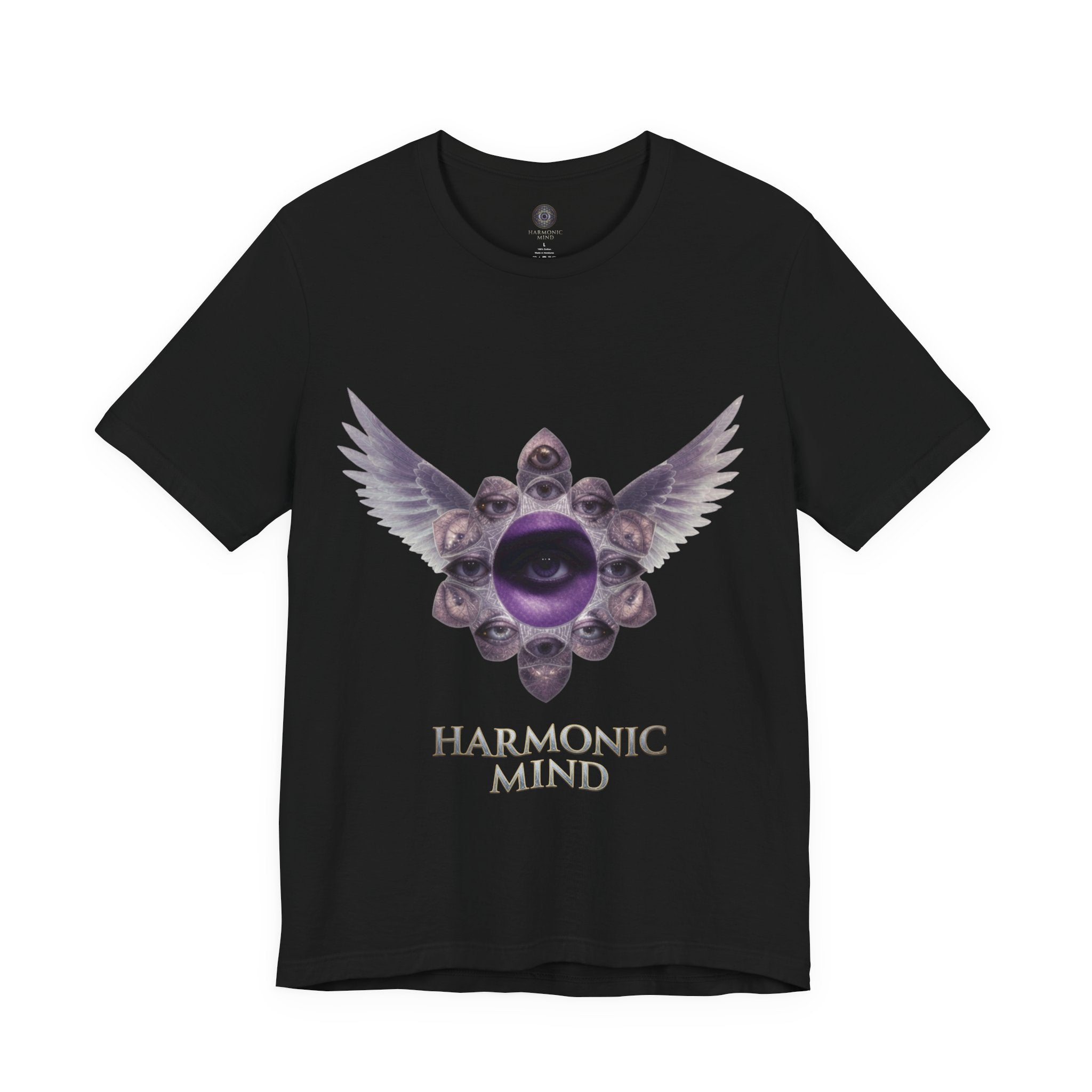 Harmonic Mind Higher Self T-Shirt | Fractal All-Seeing Eye Sacred Geometry Spiritual Tee