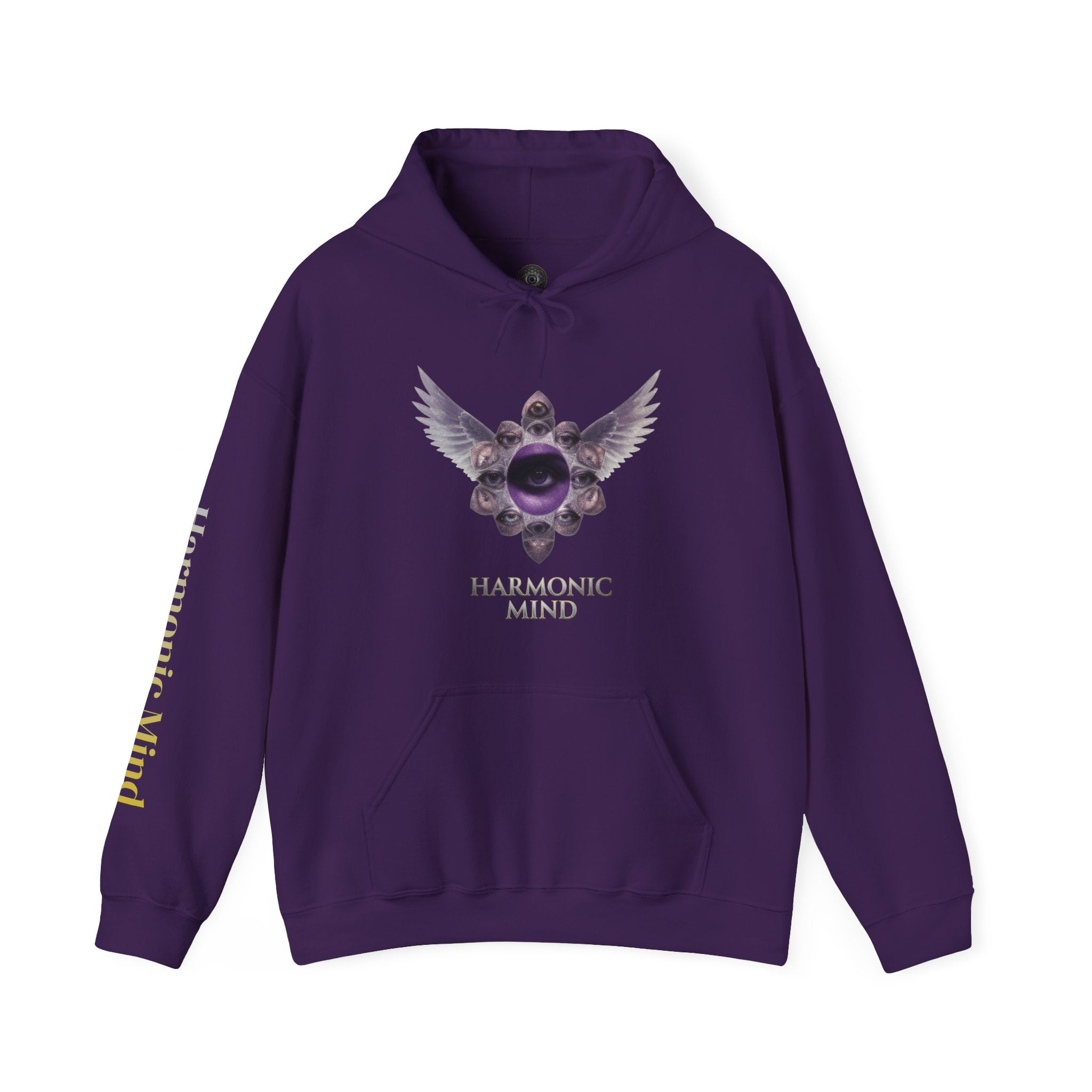 Harmonic Mind Higher Self Hoodie | Fractal Eye Spiritual Hoodie