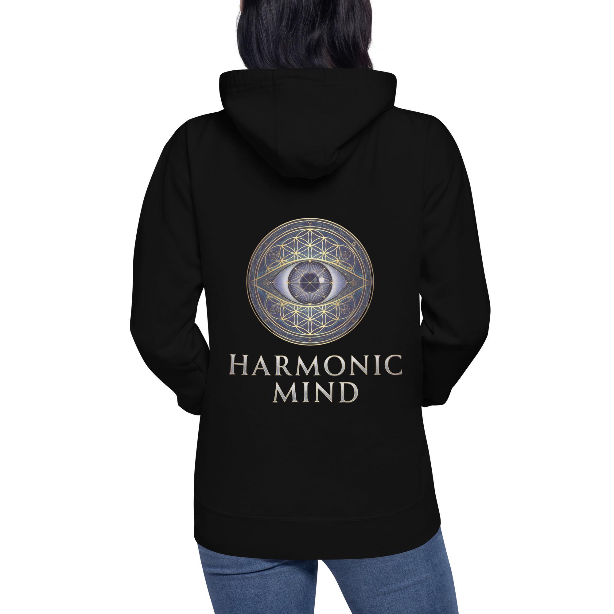 Pink Owl Sacred Geometry | Flower Of Life Hoodie (Heavy Blend)