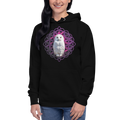 Pink Owl Sacred Geometry | Flower Of Life Hoodie (Heavy Blend)
