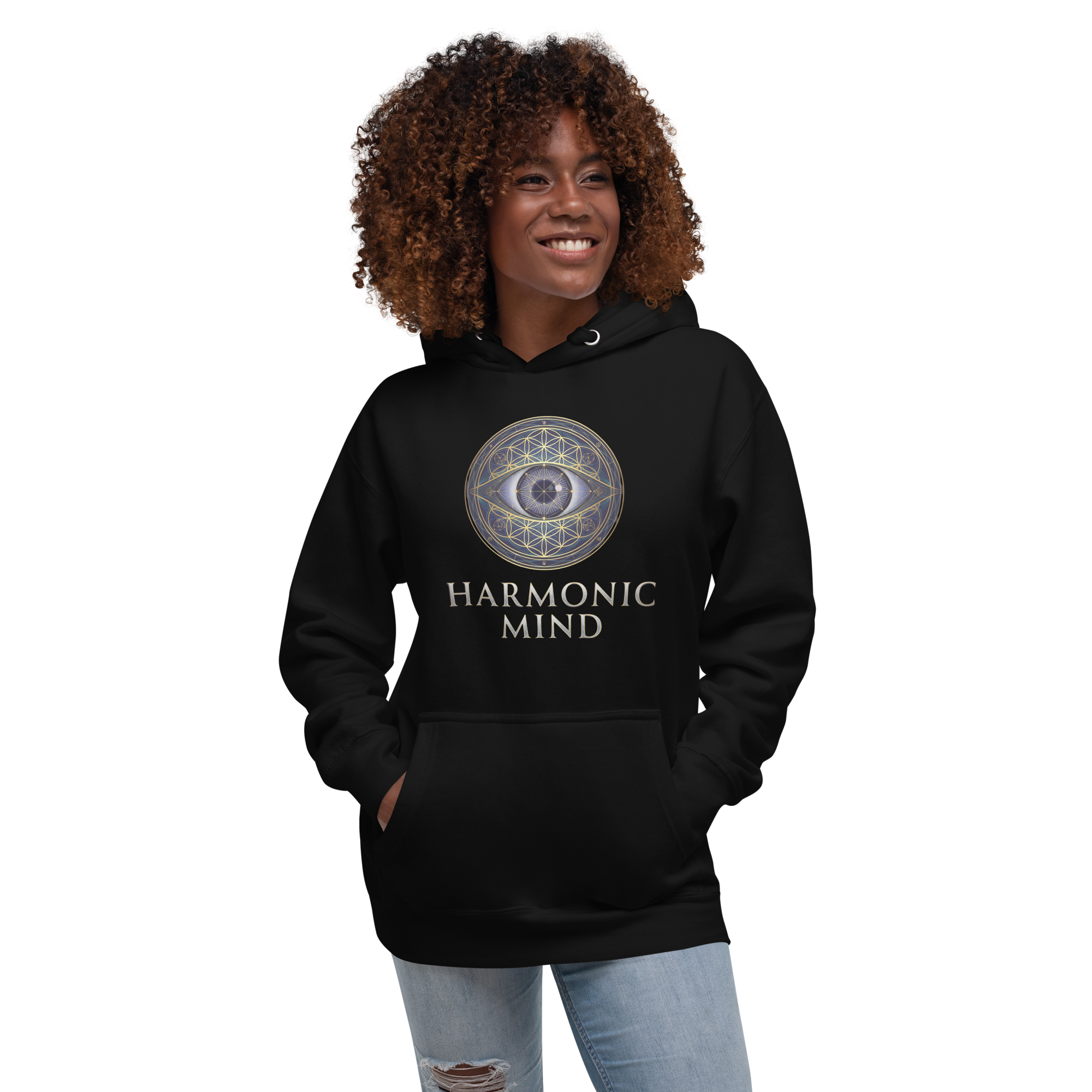 Flower Mandala Sacred Geometry Hoodie Heavy Blend