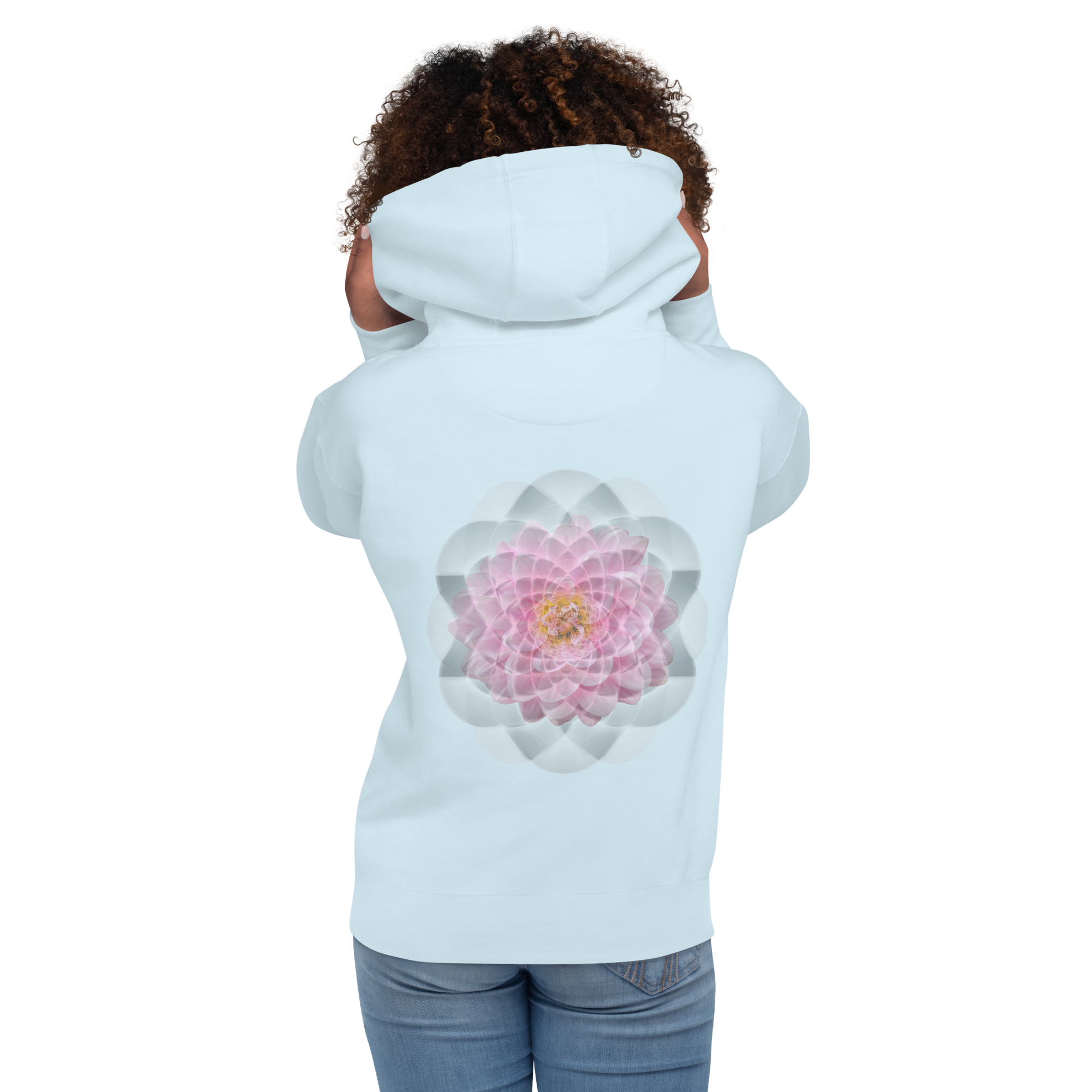 Flower Mandala Sacred Geometry Hoodie Heavy Blend