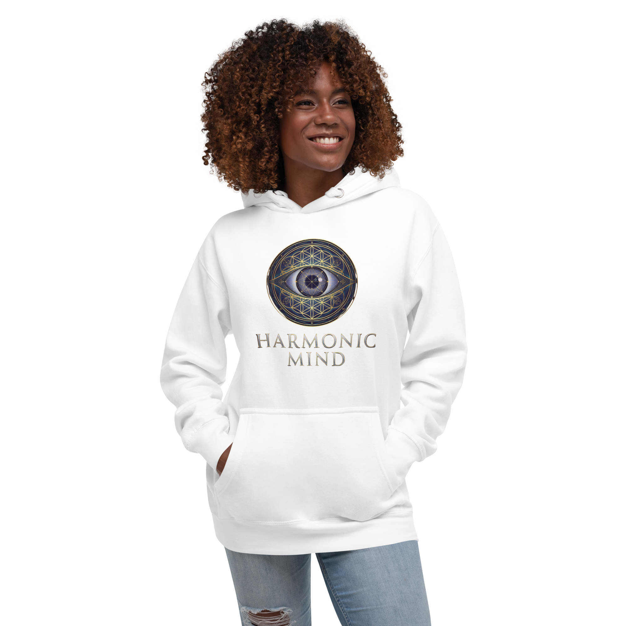 Flower Mandala Sacred Geometry Hoodie Heavy Blend