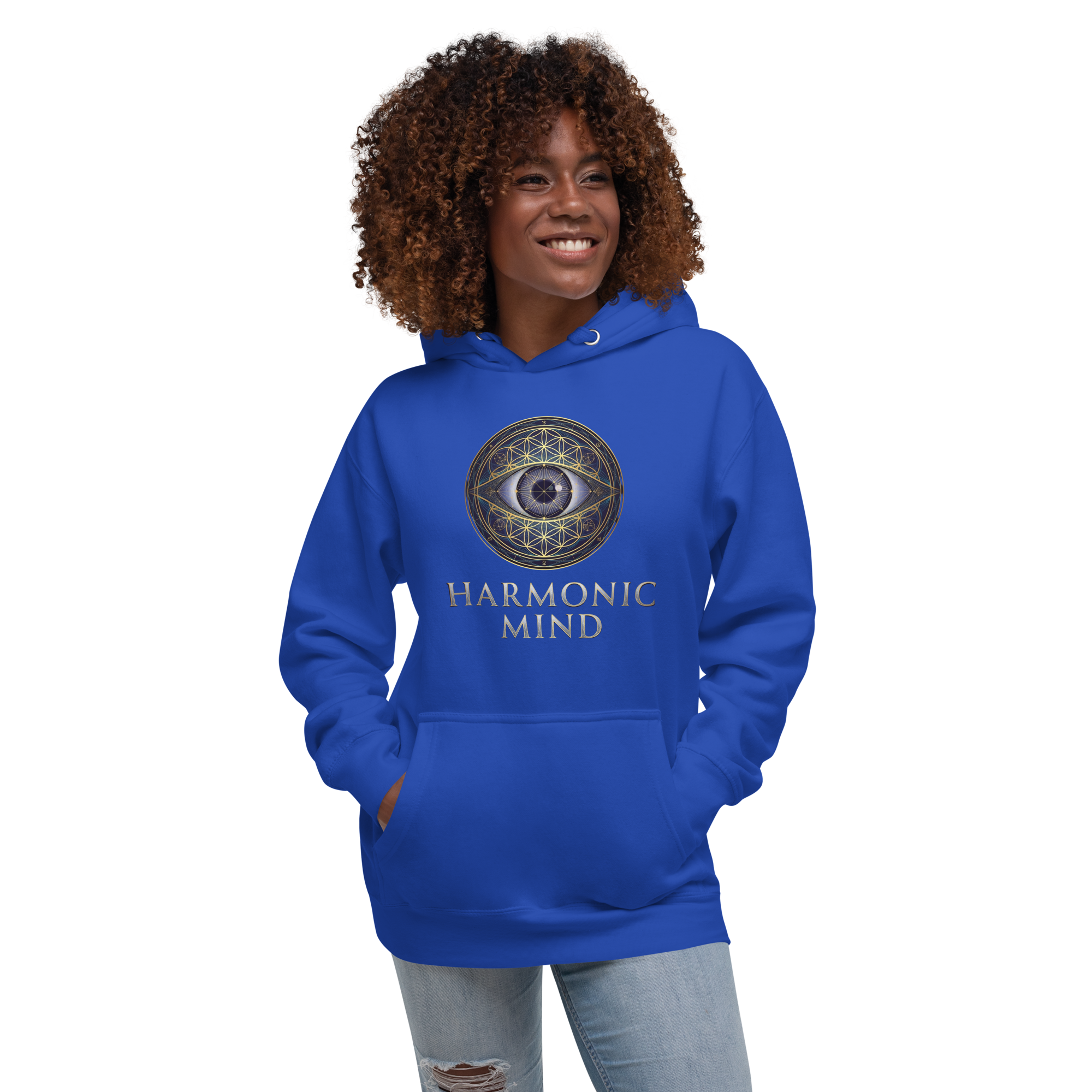 Flower Mandala Sacred Geometry Hoodie Heavy Blend