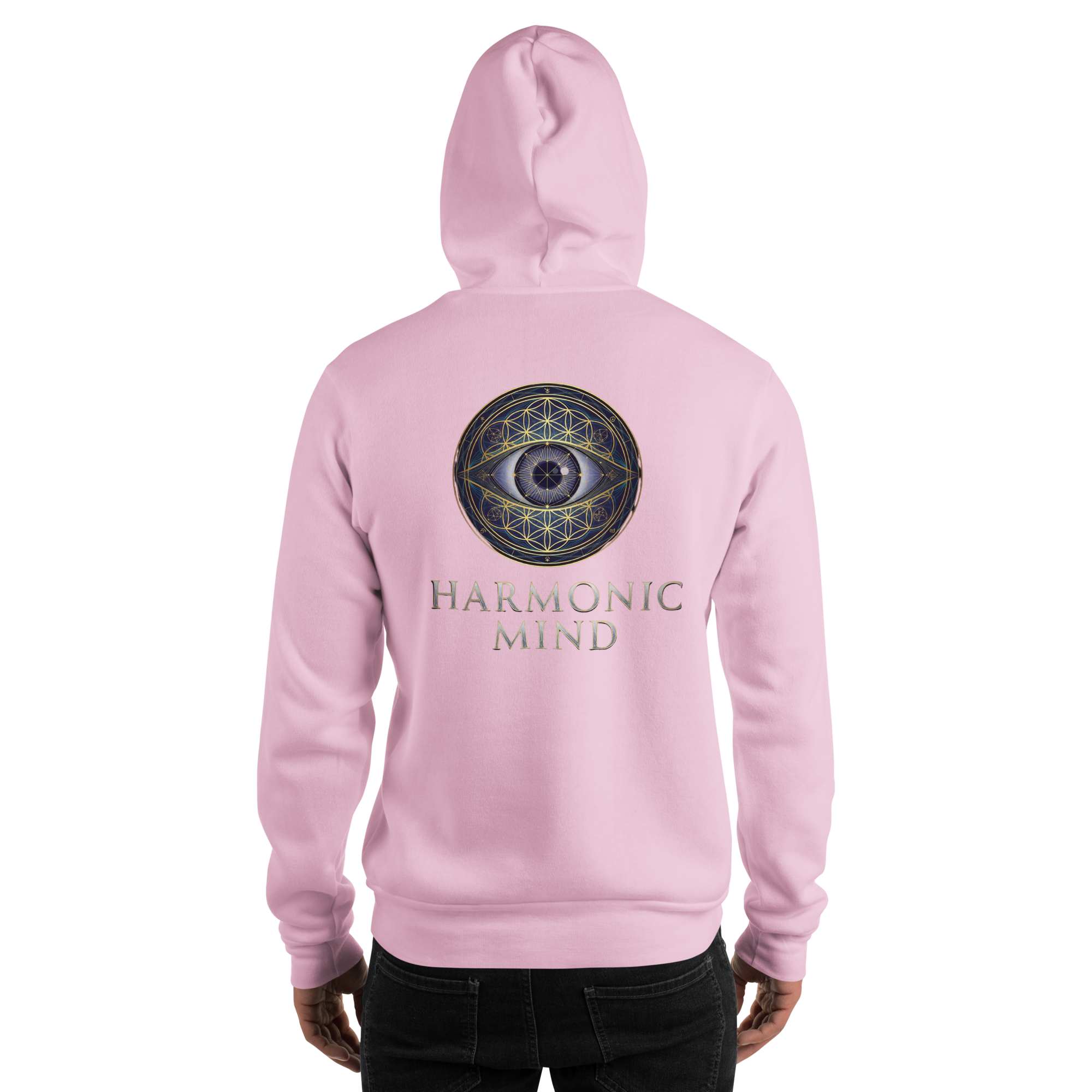 Blue Owl Sacred Geometry Hoodie | Flower Of Life Pattern Heavy Blend
