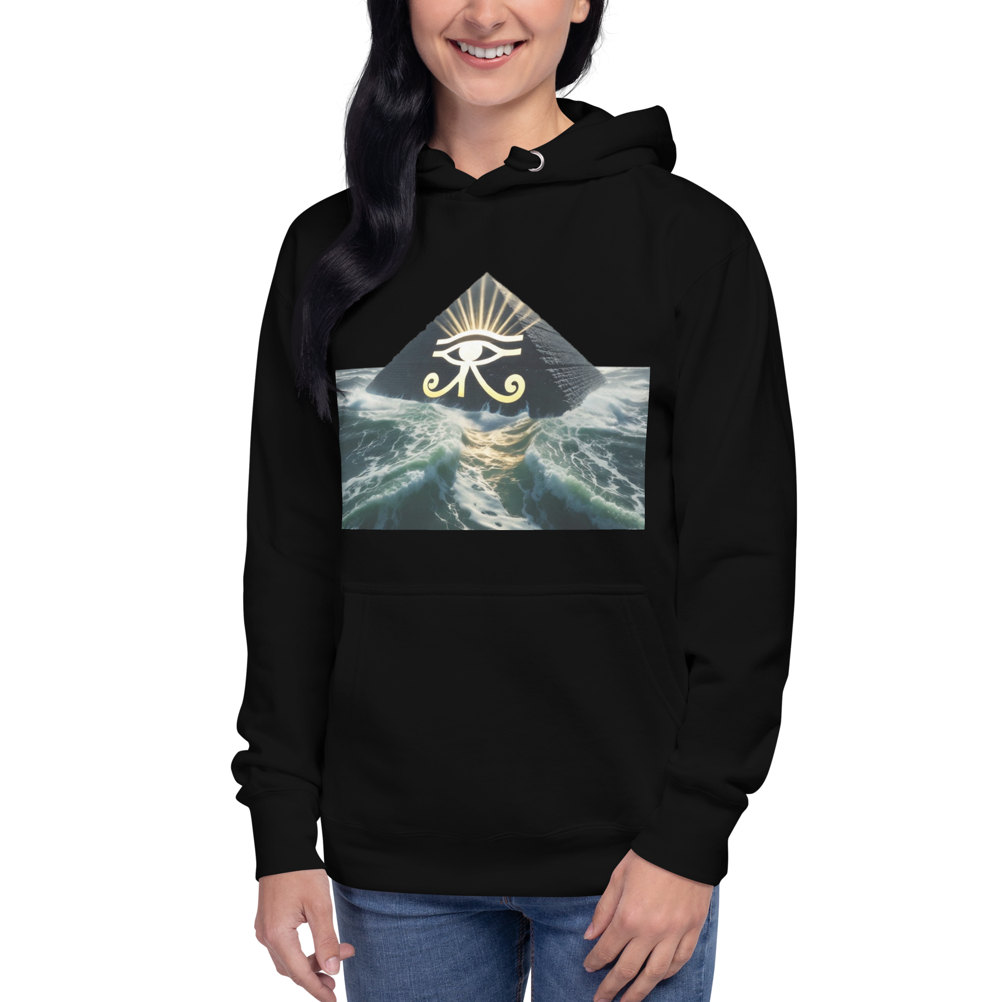 Pyramid Third Eye Hoodie | Sacred Vision & Spiritual Sovereignty
