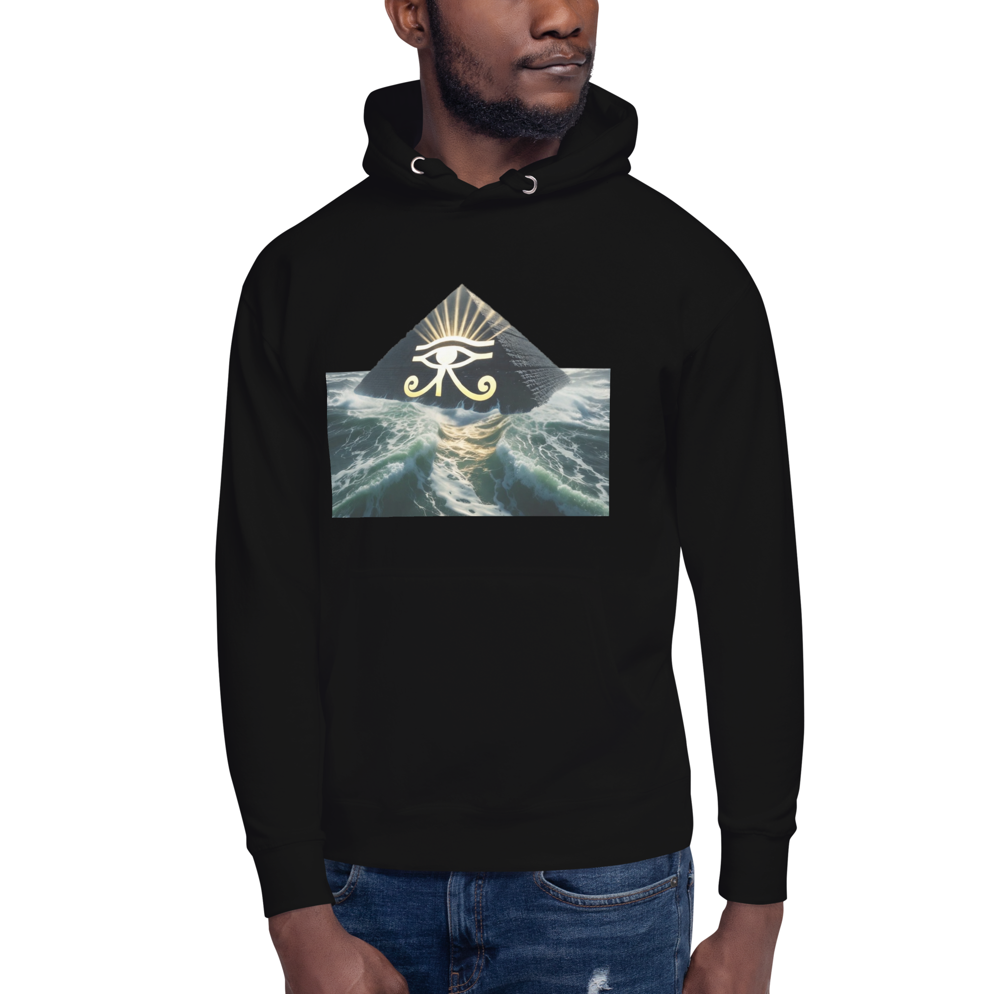 Pyramid Third Eye Hoodie | Sacred Vision & Spiritual Sovereignty