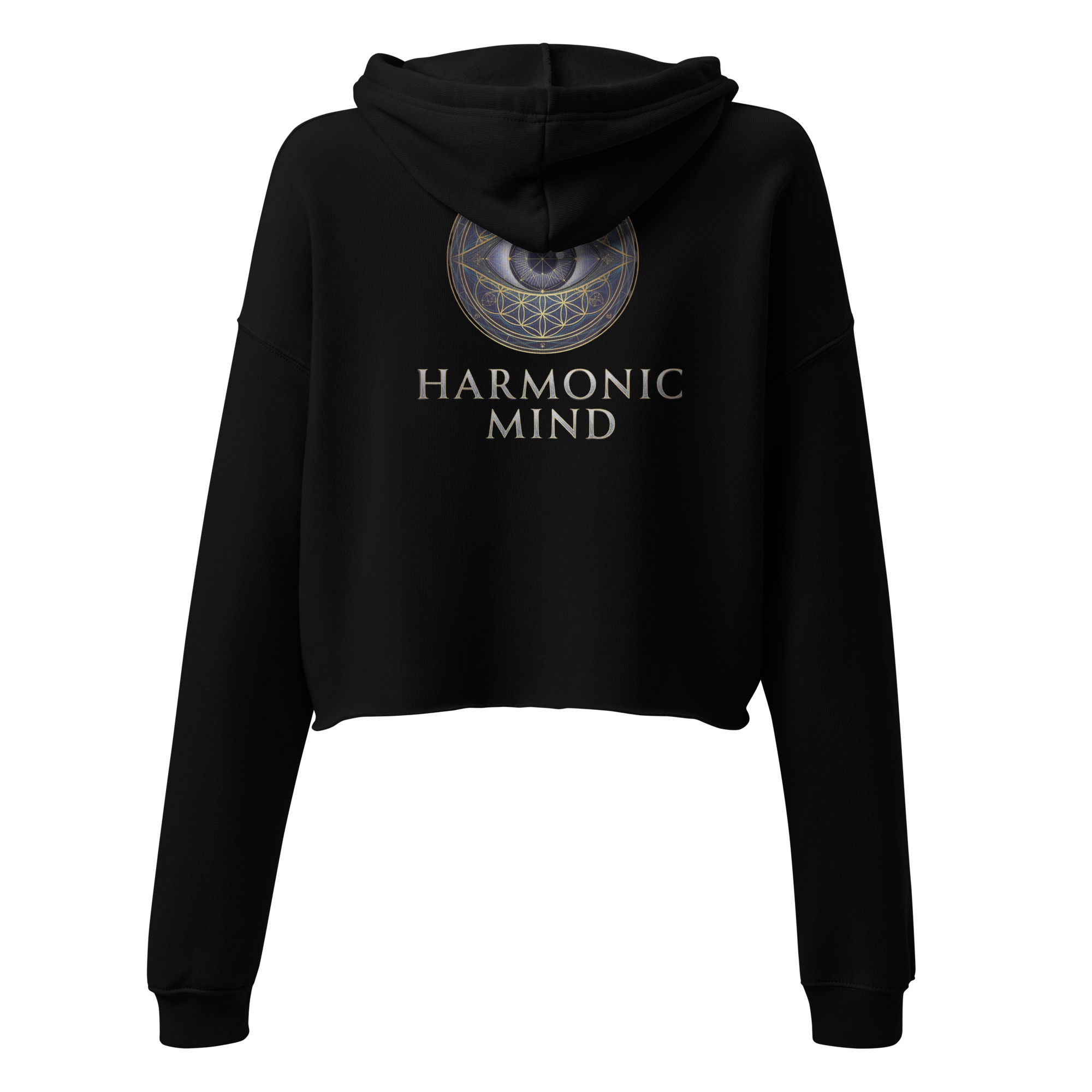 Sacred Moon Crop Hoodie | Lunar Wisdom & Cosmic Cycles