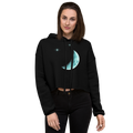 Sacred Moon Crop Hoodie | Lunar Wisdom & Cosmic Cycles