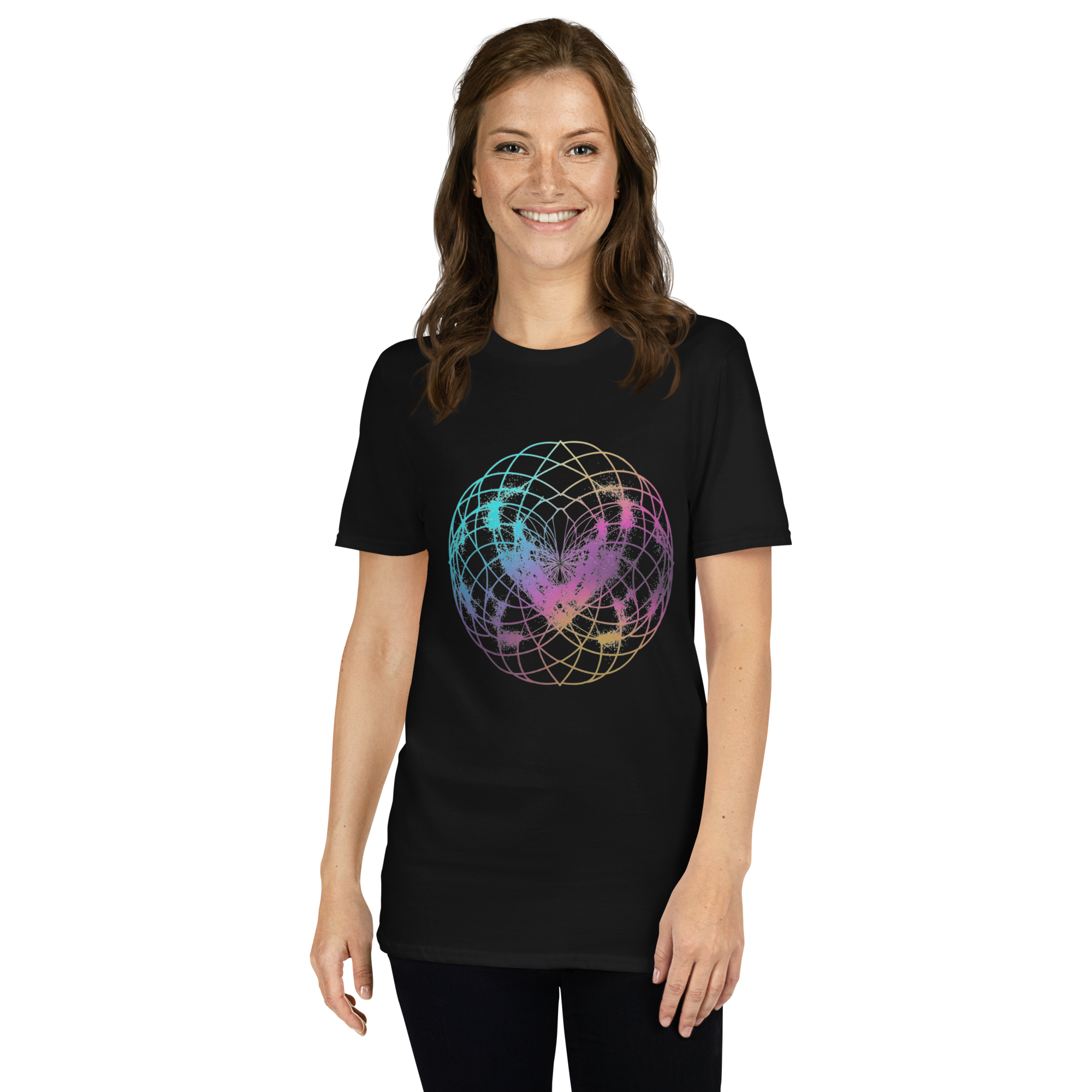 Heart Sacred Geometry T-Shirt | Vibration & Cosmic Harmony