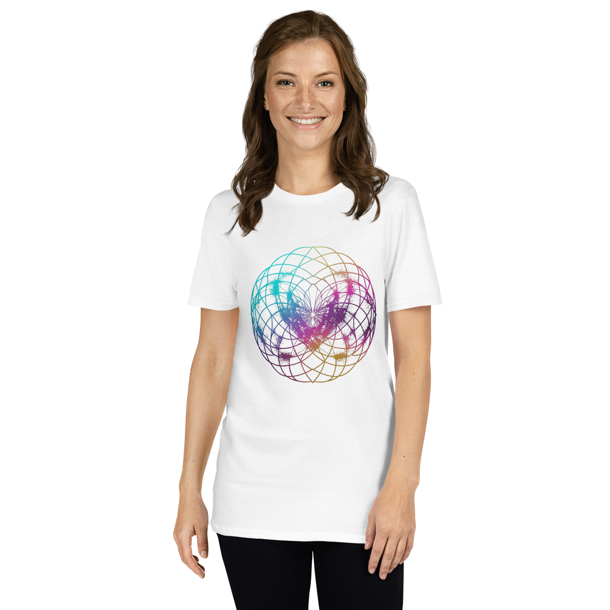 Heart Sacred Geometry T-Shirt | Vibration & Cosmic Harmony
