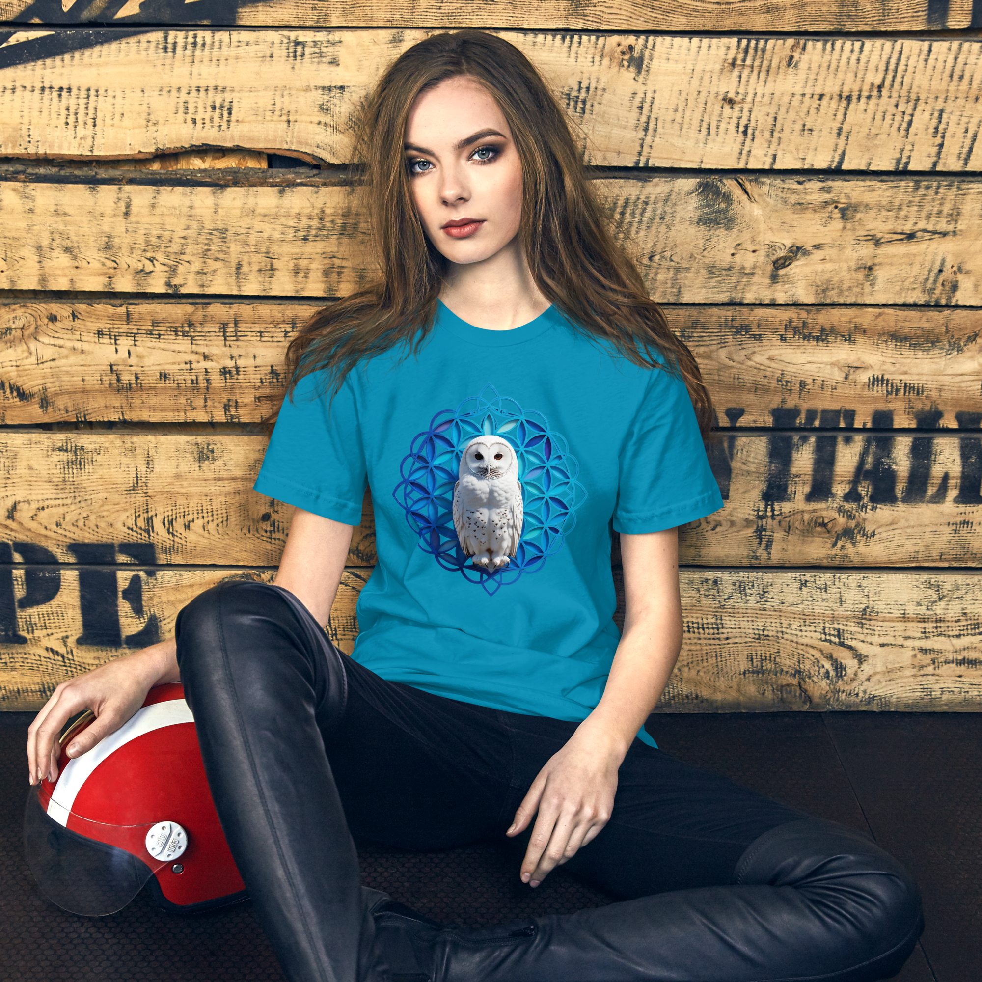 Flower of Life Owl T-Shirt | Third Eye Wisdom & Intuition