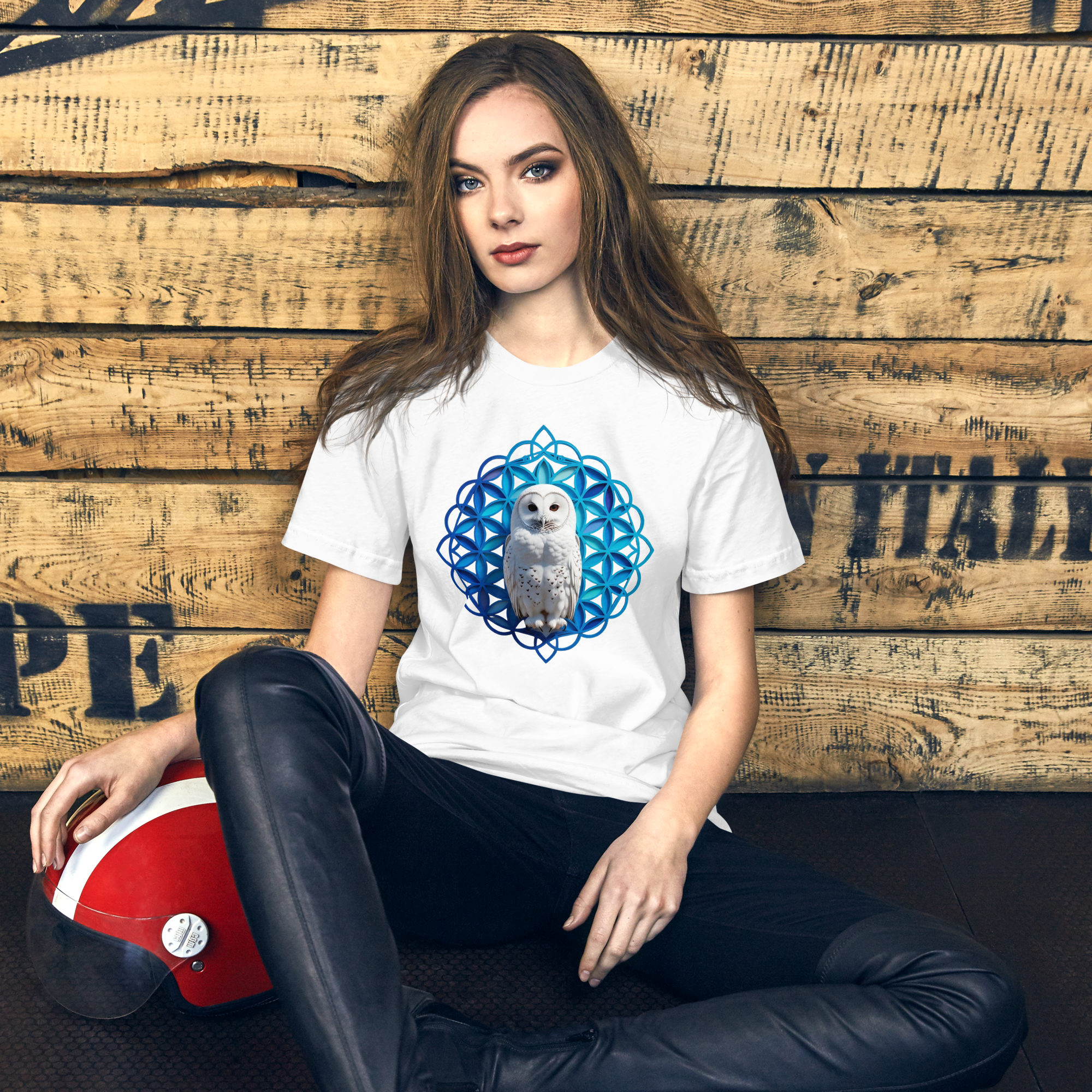 Flower of Life Owl T-Shirt | Third Eye Wisdom & Intuition