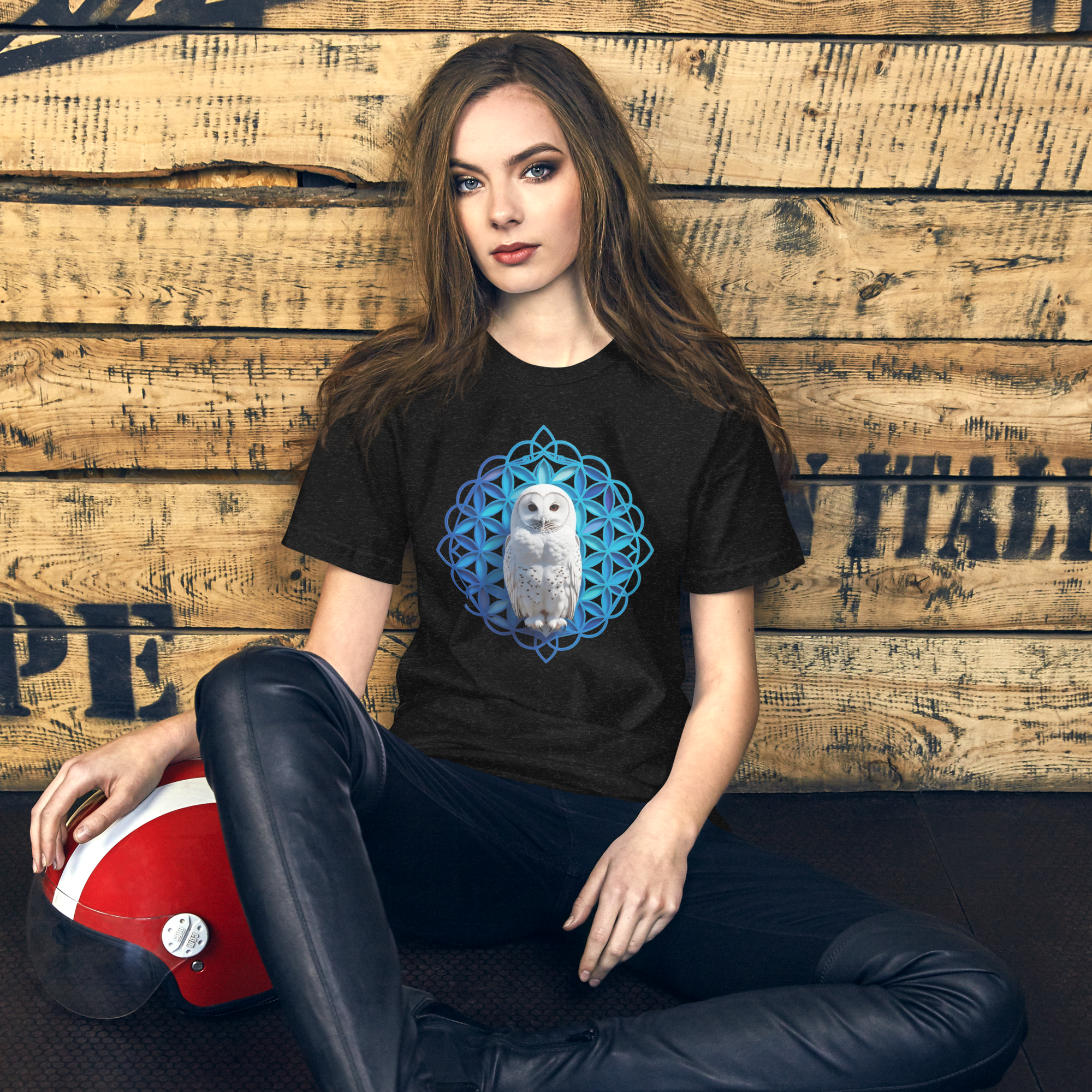 Flower of Life Owl T-Shirt | Third Eye Wisdom & Intuition