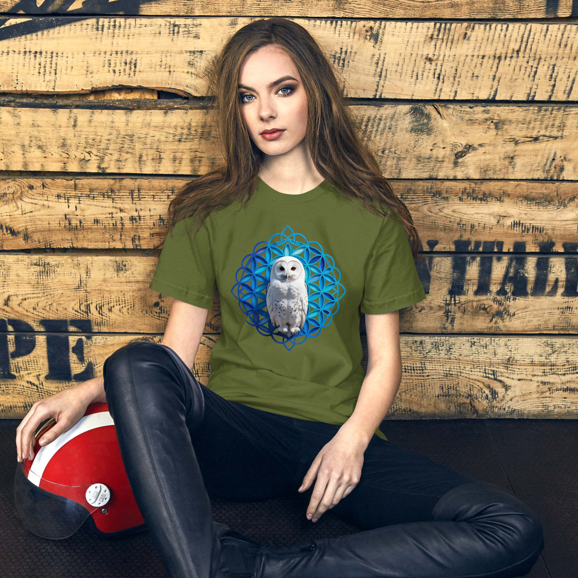 Flower of Life Owl T-Shirt | Third Eye Wisdom & Intuition