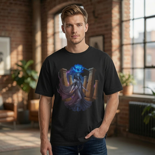 Blue Lotus Sophia Goddess of Wisdom T-Shirt | Divine Wisdom