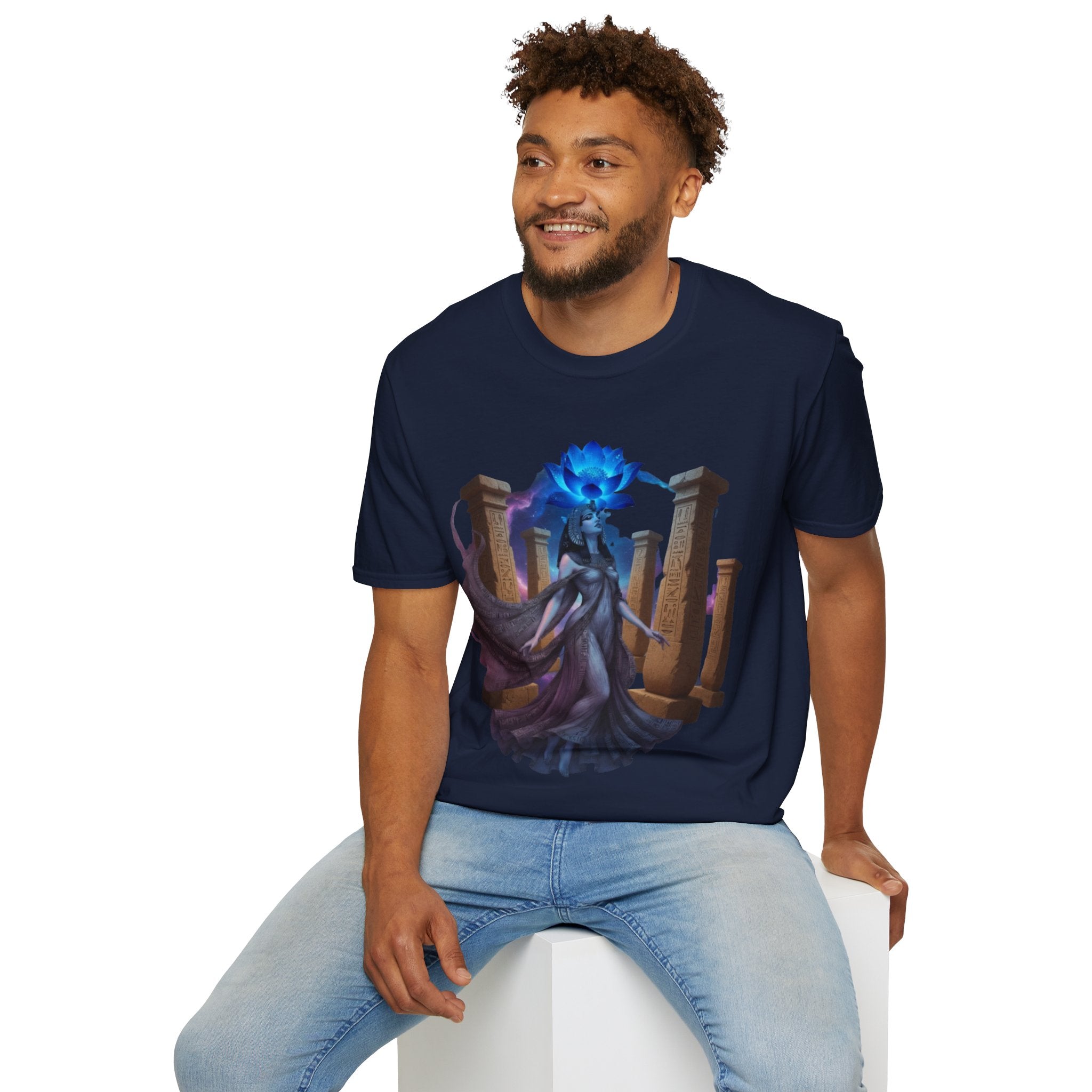 Blue Lotus Sophia Goddess of Wisdom T-Shirt | Divine Wisdom