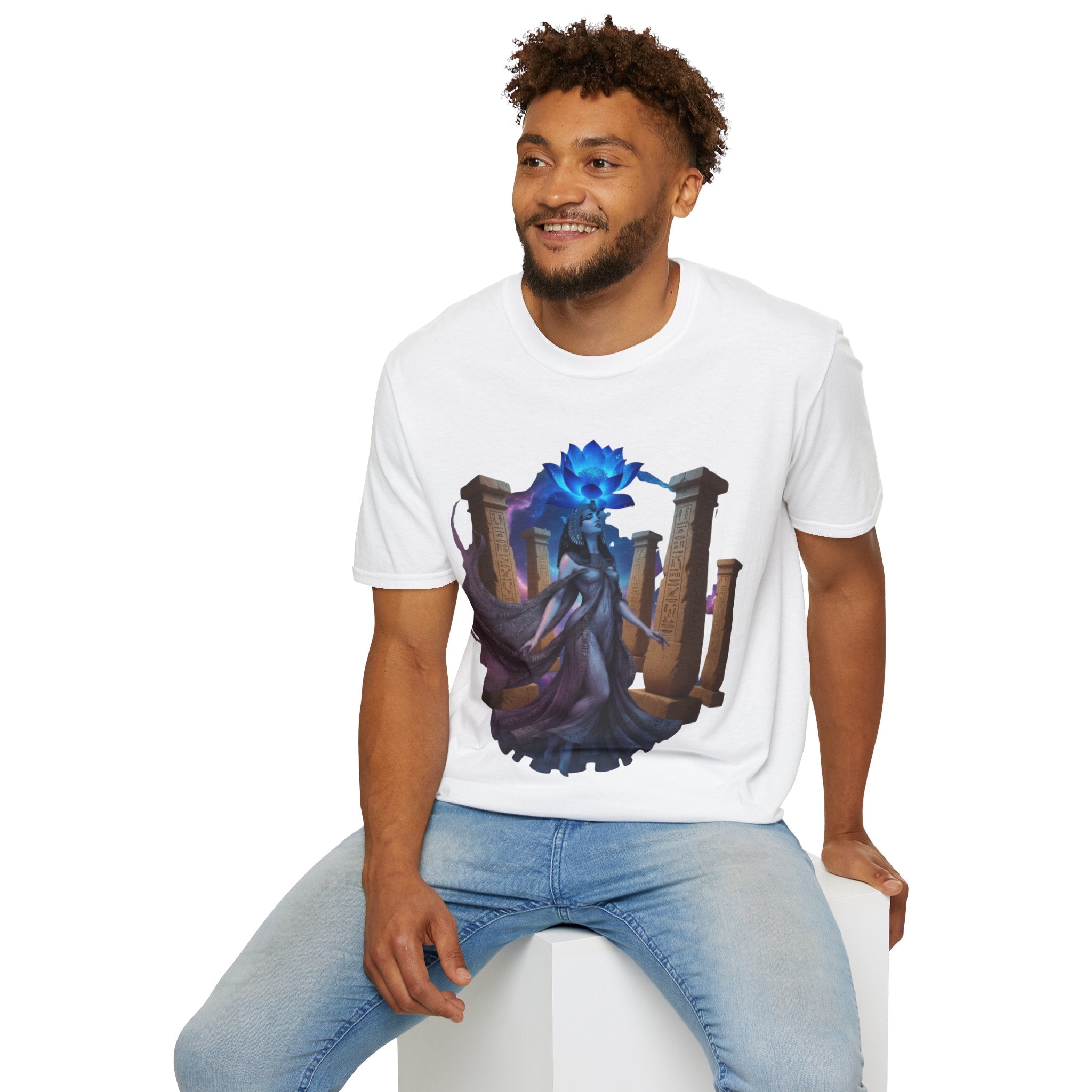 Blue Lotus Sophia Goddess of Wisdom T-Shirt | Divine Wisdom