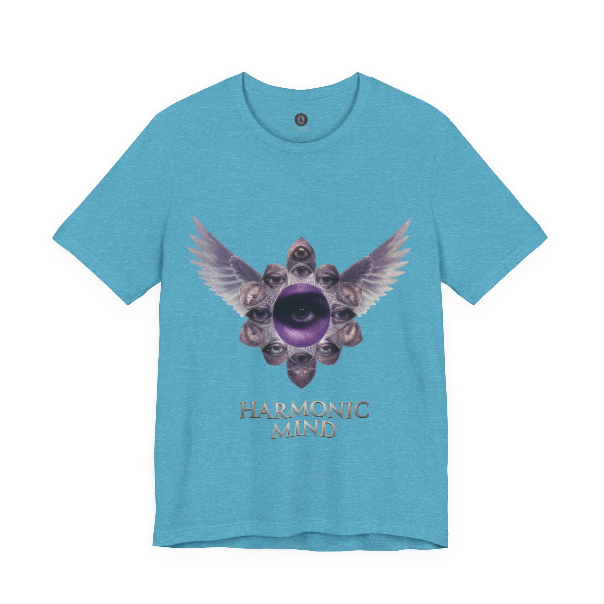 Harmonic Mind Higher Self T-Shirt | Fractal All-Seeing Eye Sacred Geometry Spiritual Tee