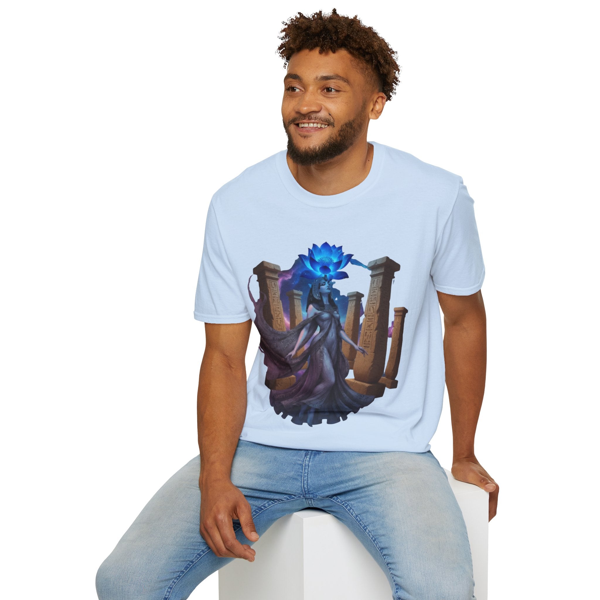 Blue Lotus Sophia Goddess of Wisdom T-Shirt | Divine Wisdom