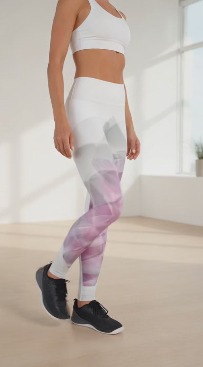 Geometric Flower Yoga Leggings | Sacred Geometry Flow