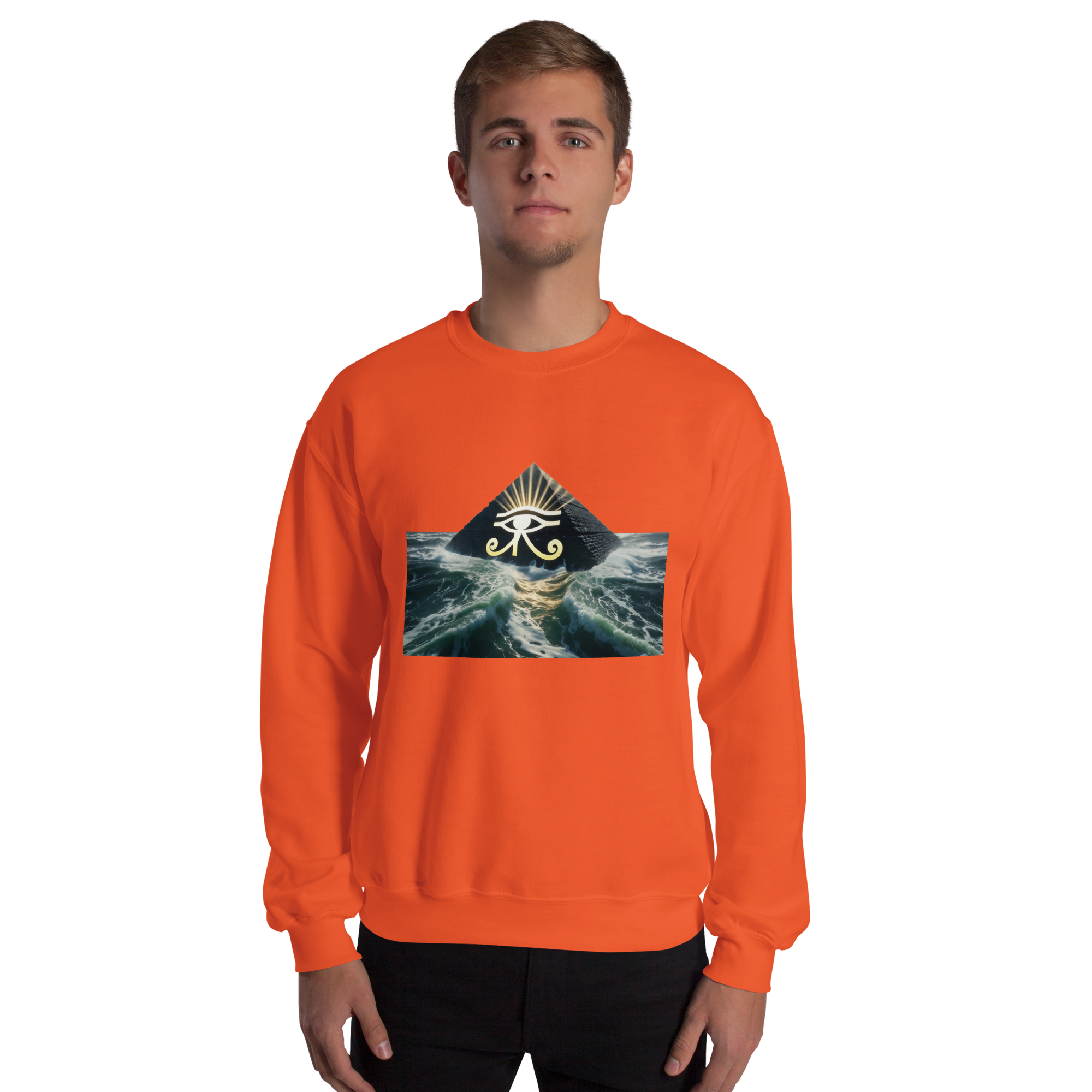 Pyramid Third Eye Sweatshirt | Sacred Vision & Spiritual Sovereignty