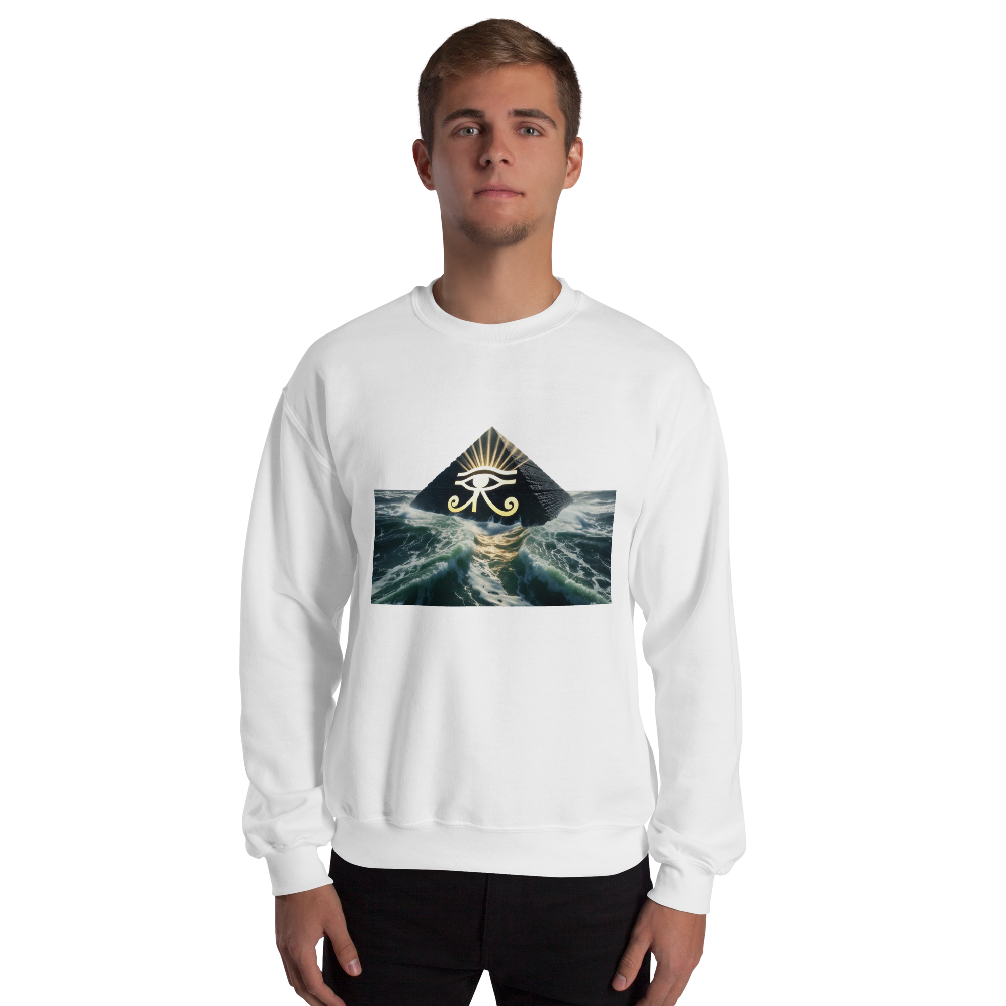 Pyramid Third Eye Sweatshirt | Sacred Vision & Spiritual Sovereignty