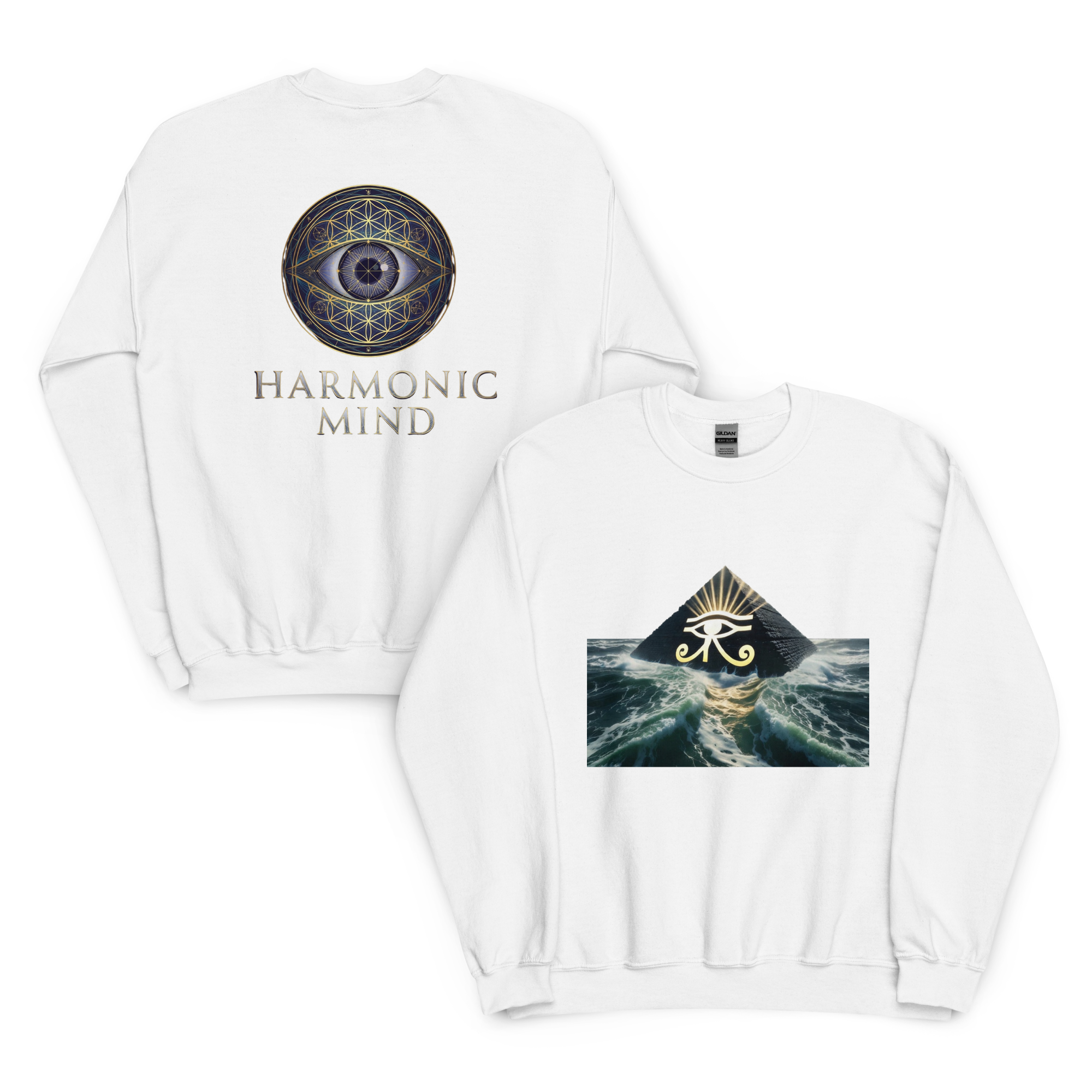 Pyramid Third Eye Sweatshirt | Sacred Vision & Spiritual Sovereignty